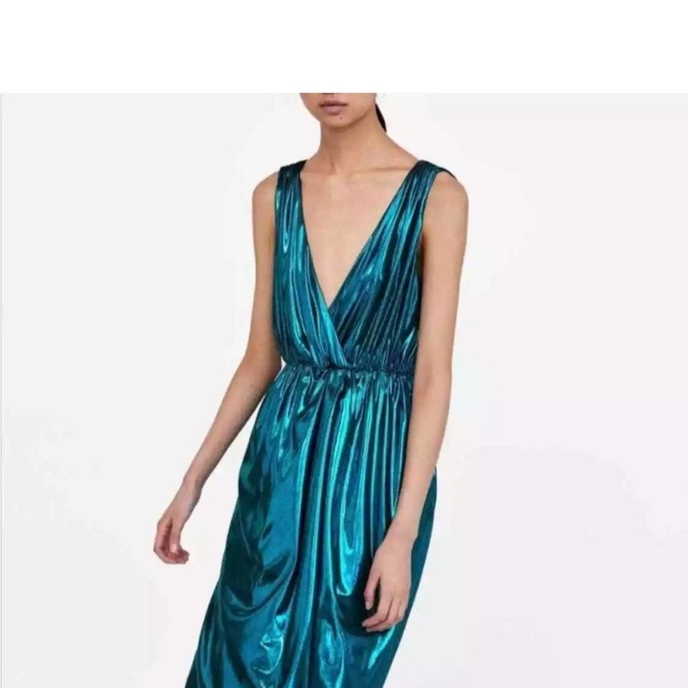 Zara Metallic Mini Dress - Picture 6 of 6